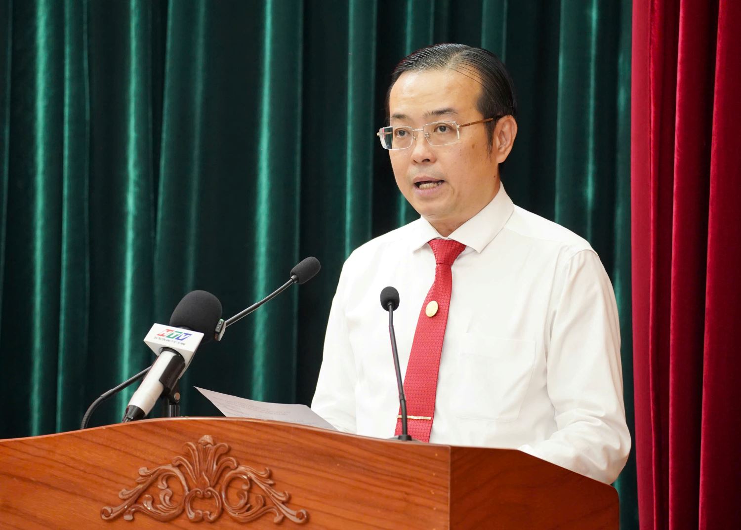 Ông Lê Văn Minh làm Tổng giám đốc Cơ quan Báo và Phát thanh, Truyền hình TPHCM. Ảnh: Khánh Hiệp
