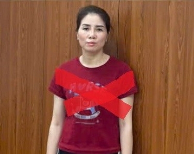 부이 티 꿰인 용의자는 형사 구금되었습니다. 사진: 하이퐁 공안