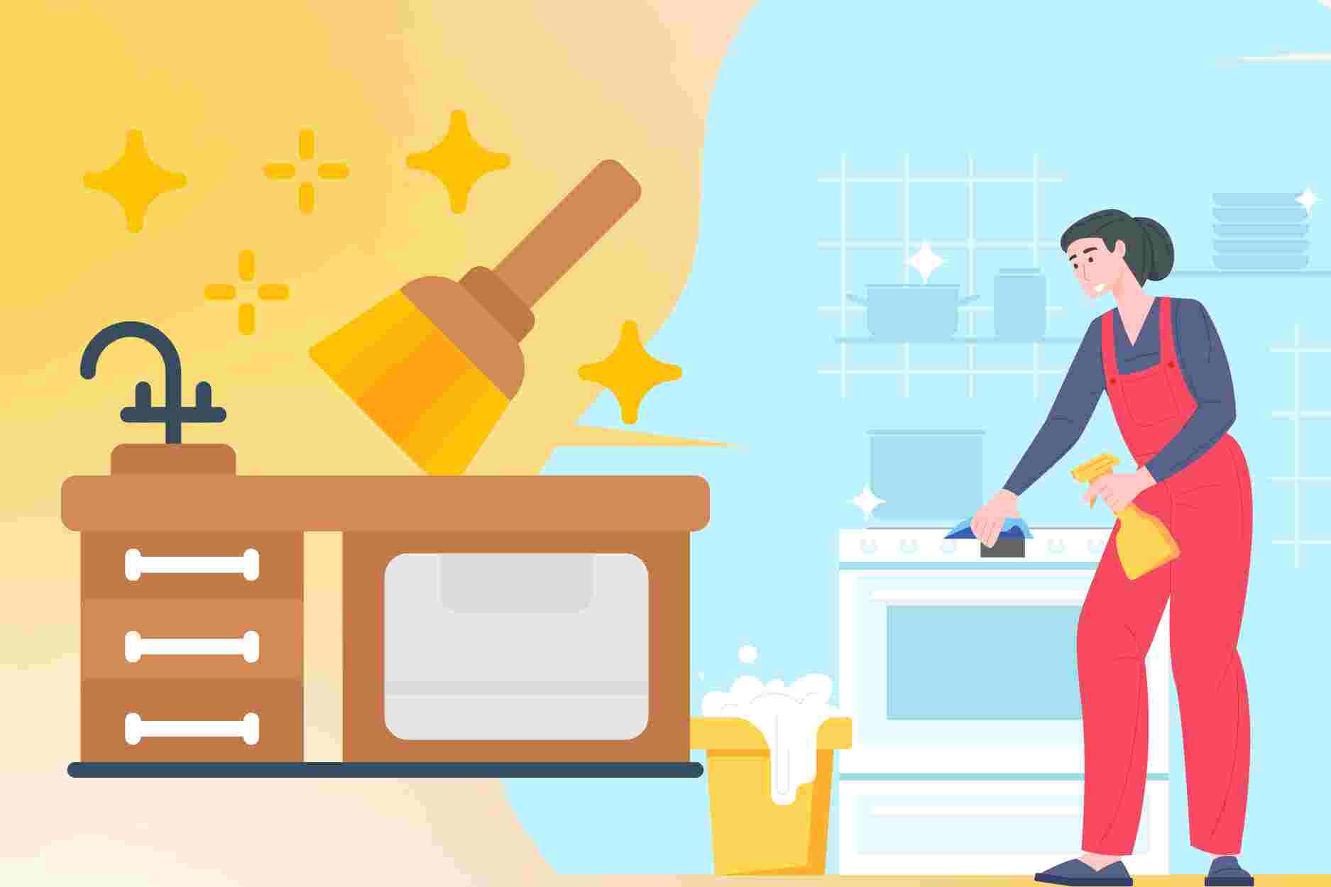 4 pasos para mantener la superficie de la mesa de la cocina ordenada y fácil de usar