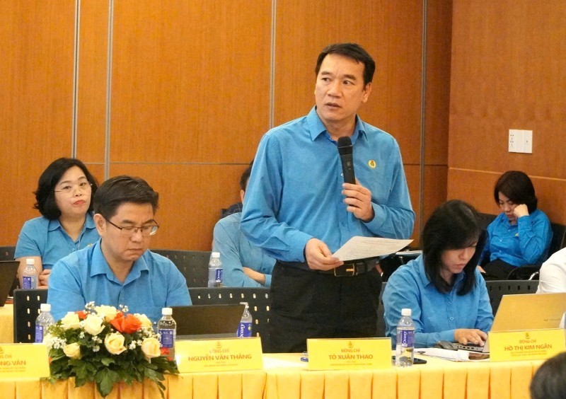 Đại biều phát biều tại hội nghị. Ảnh: Chân Phúc
