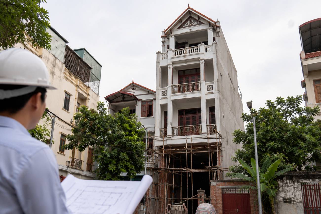 Decision No. 949/QD-BXD stipulates a series of procedures for issuing construction permits. Photo: Nhu Ha