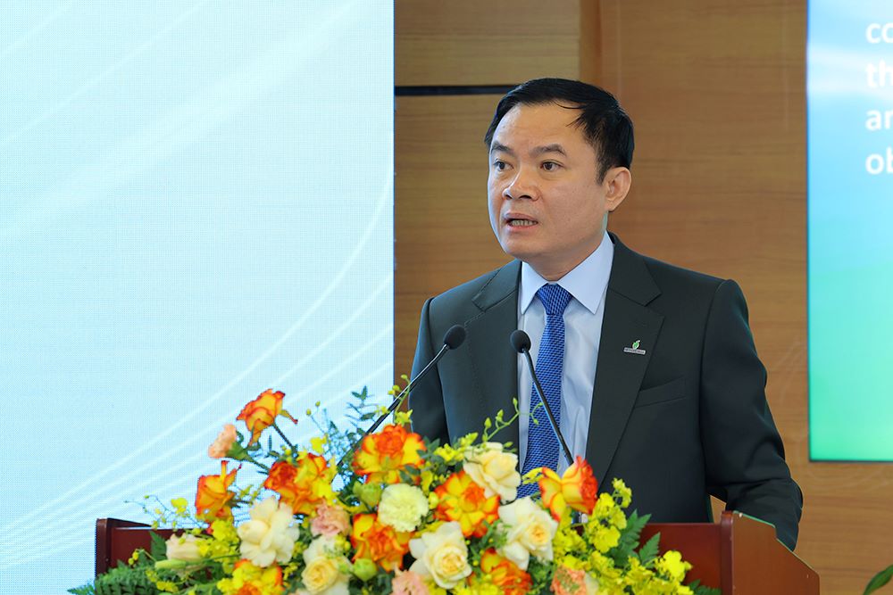 Chủ tịch HĐTV Petrovietnam Lê Ngọc Sơn phát biểu tại lễ ký. Ảnh: Petrovietnam