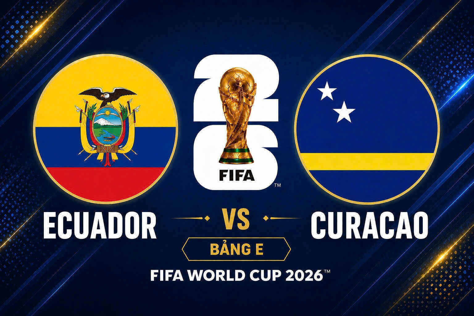 Predict the score of Ecuador vs Curacao at World Cup 2026. Graphics: Van An