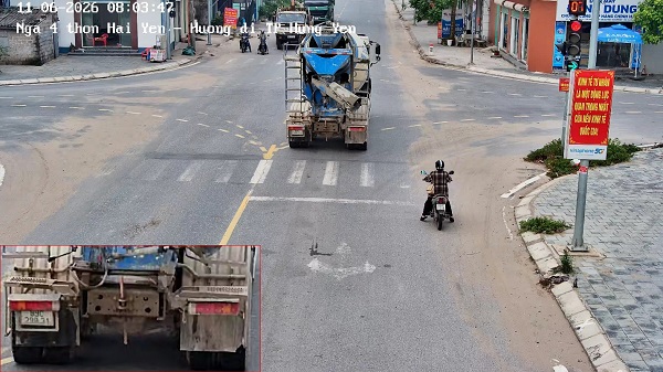 Car owner fined remotely in Hung Yen. Photo: Hung Yen Traffic Police