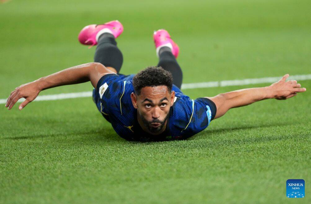 Matheus Cunha scored twice in Brazil's victory over Haiti.  Photo: Xinhua