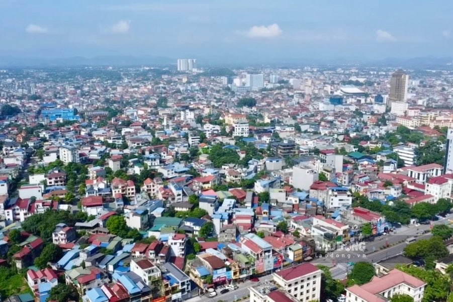 Khu vực trung tâm tỉnh Thái Nguyên. Ảnh: Việt Bắc