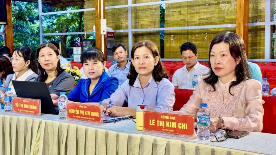 Đại biểu tham dự hội nghị sinh hoạt định kỳ 6 tháng đầu năm 2026 của Đảng ủy Mặt trận Tổ quốc Việt Nam tỉnh. Ảnh: Hoàng Lộc