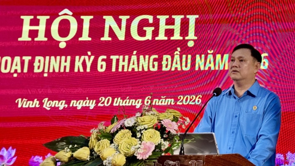 Ông Nguyễn Phúc Linh phát biểu khai mạc hội nghị. Ảnh: Hoàng Lộc