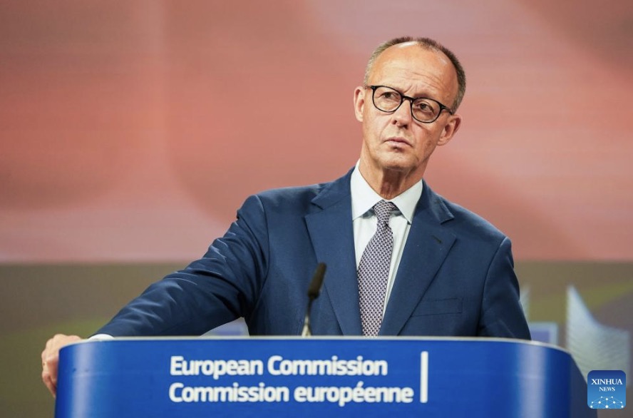 A country like Ukraine, which is in conflict, cannot become a member of the EU" - German Chancellor Friedrich Merz shared. Photo: Xinhua