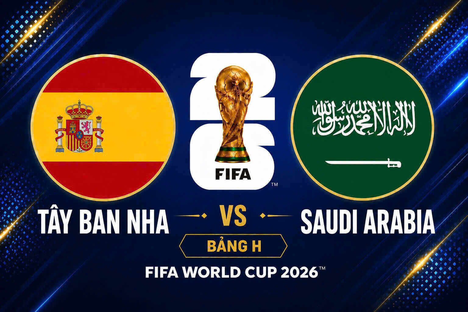2026年ワールドカップ スペイン対サウジアラビアのスコア予想。グラフィック:ヴァン・アン