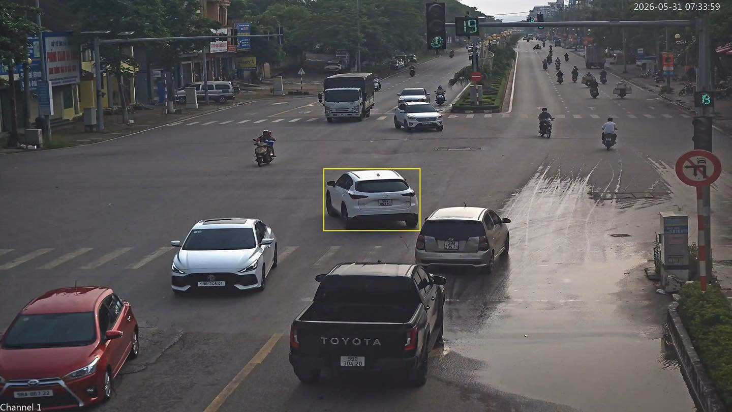 Car owner fined remotely in Bac Ninh. Photo: Bac Ninh Traffic Police