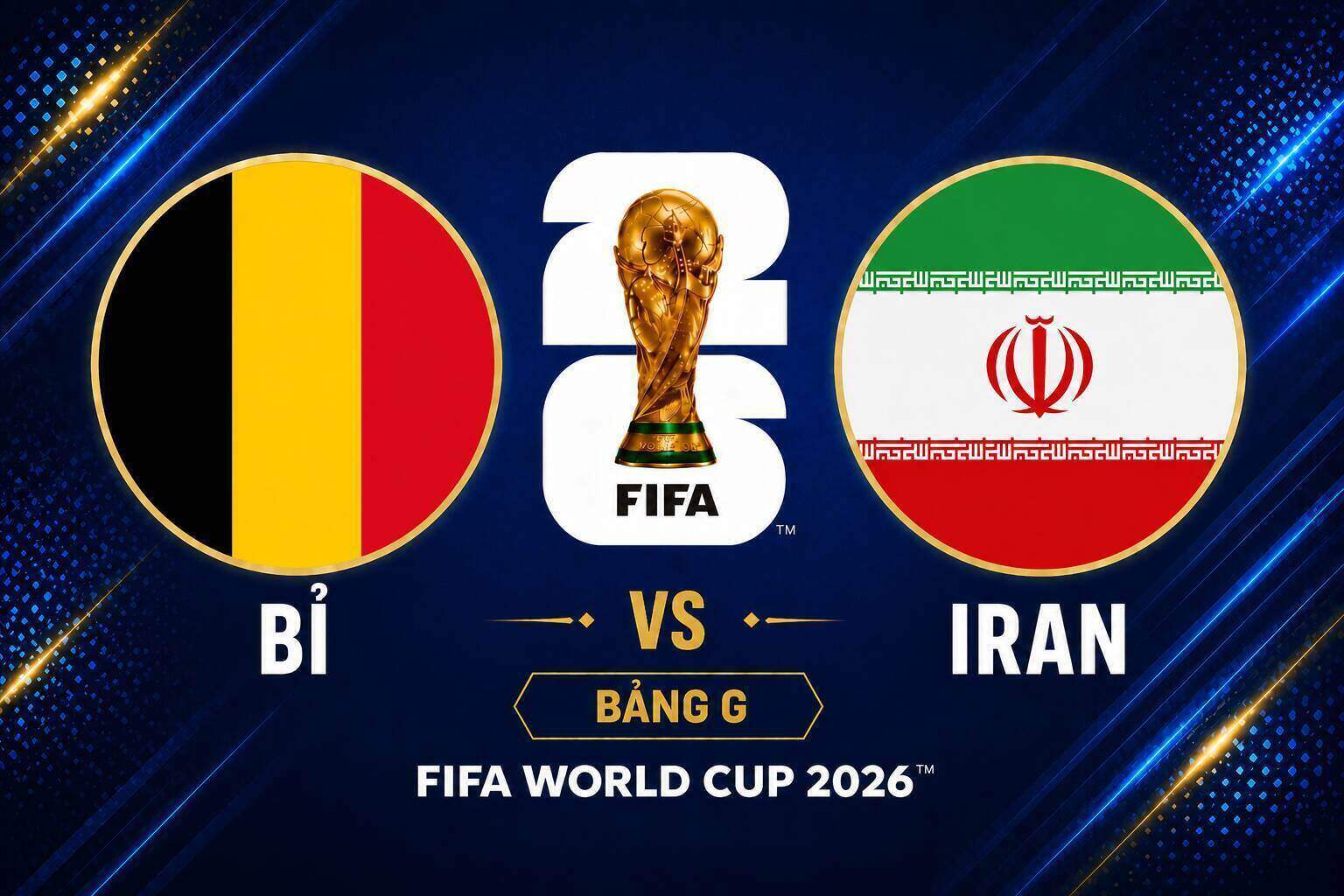Belgium vs Iran score prediction at World Cup 2026. Graphics: Dieu Anh