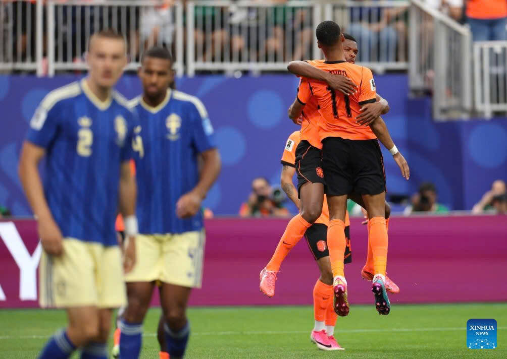 The Dutch team won an important victory against Sweden at the 2026 World Cup. Photo: Xinhua