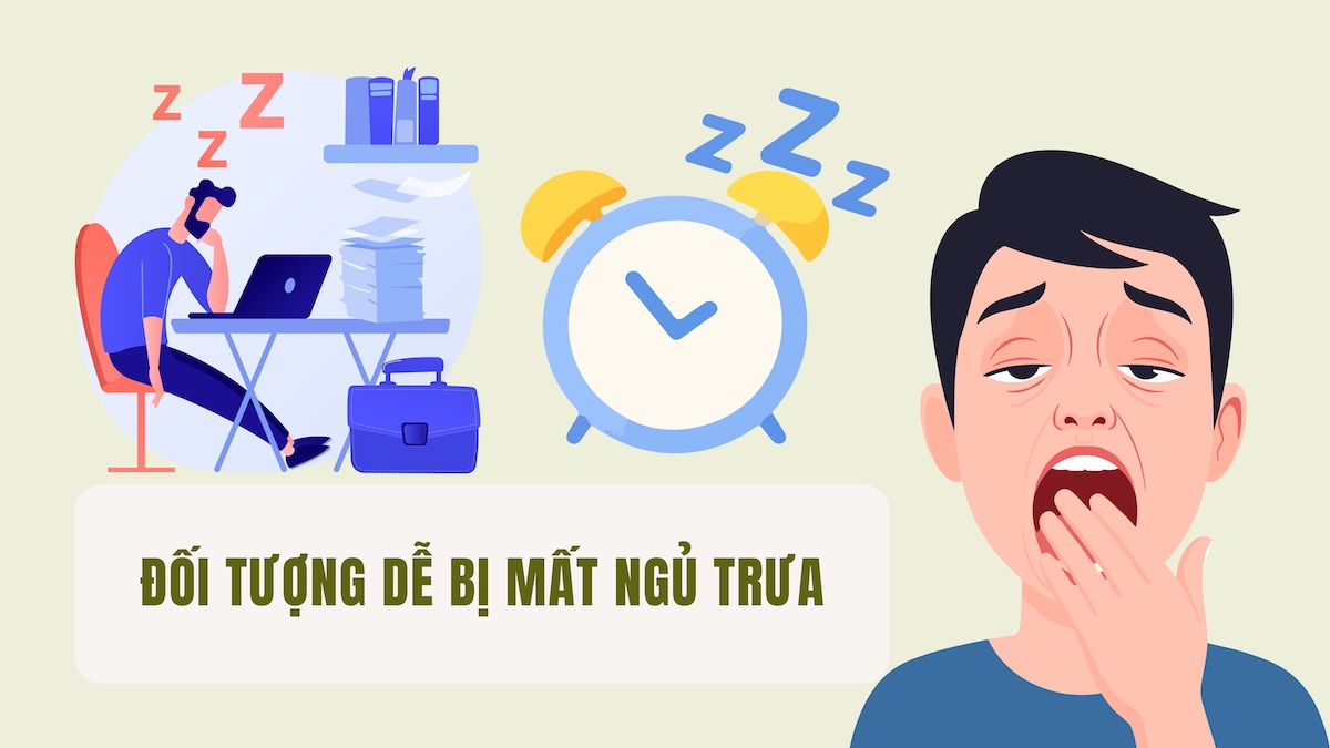 Subjects prone to midday insomnia