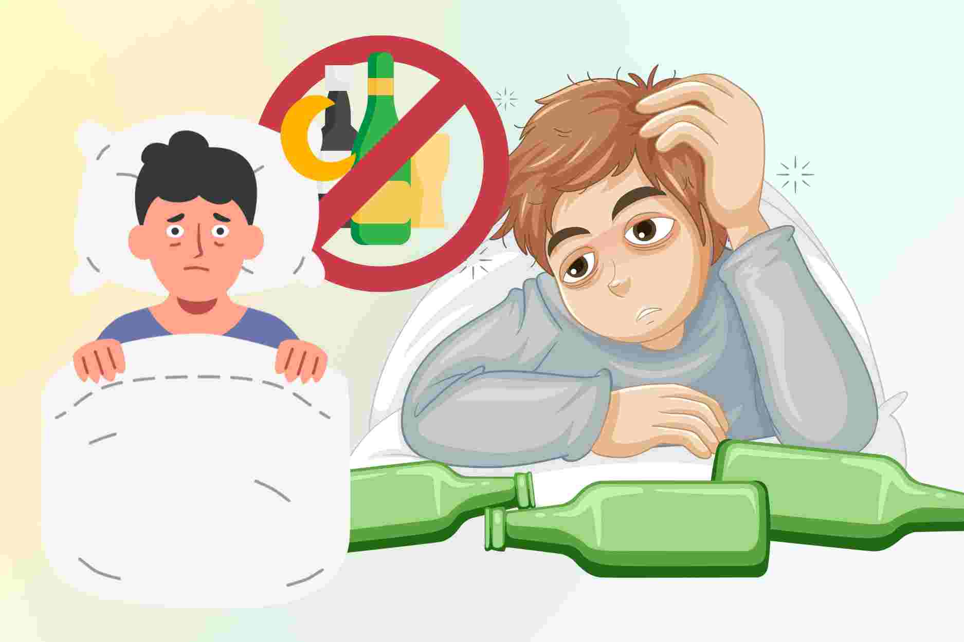 The impact of alcohol on night sleep