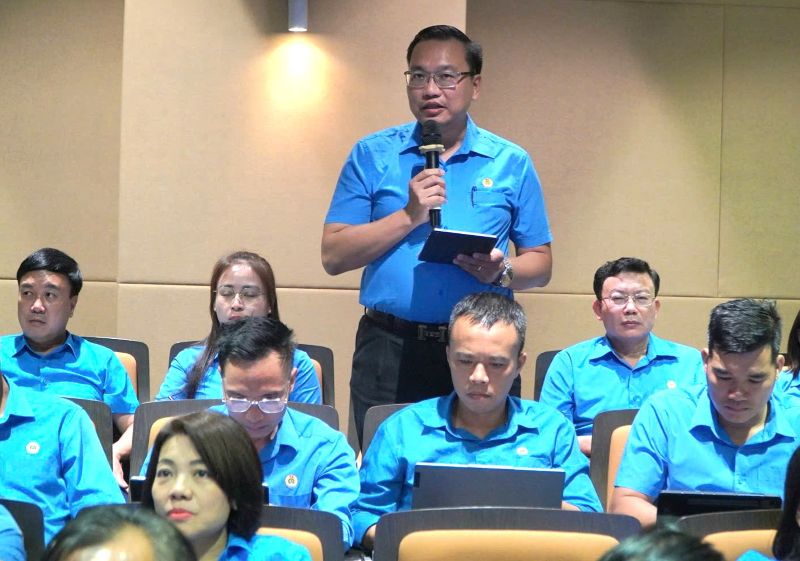 Đại biểu phát biểu tại hội nghị. Ảnh: Chân Phúc