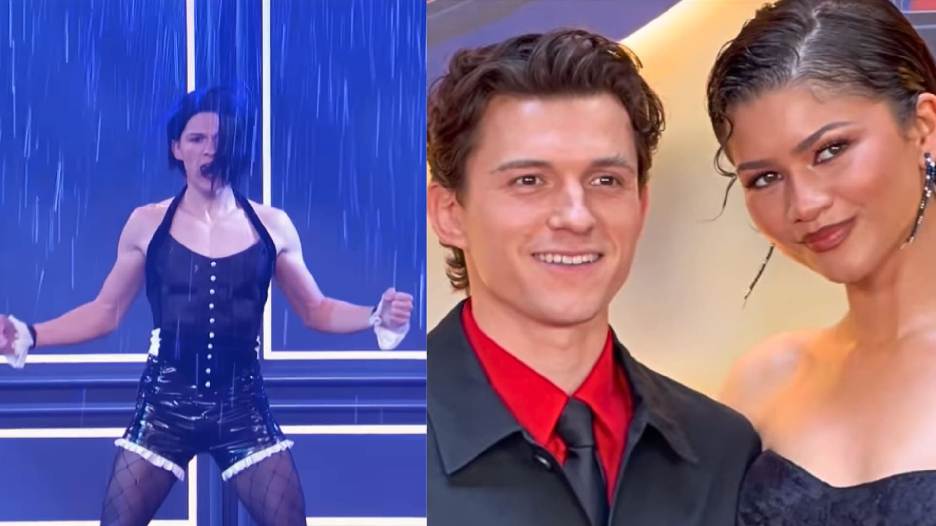 Zendaya "fell in love" with Tom Holland because of Rihanna's cover of "Umbrella". Photo cut from video