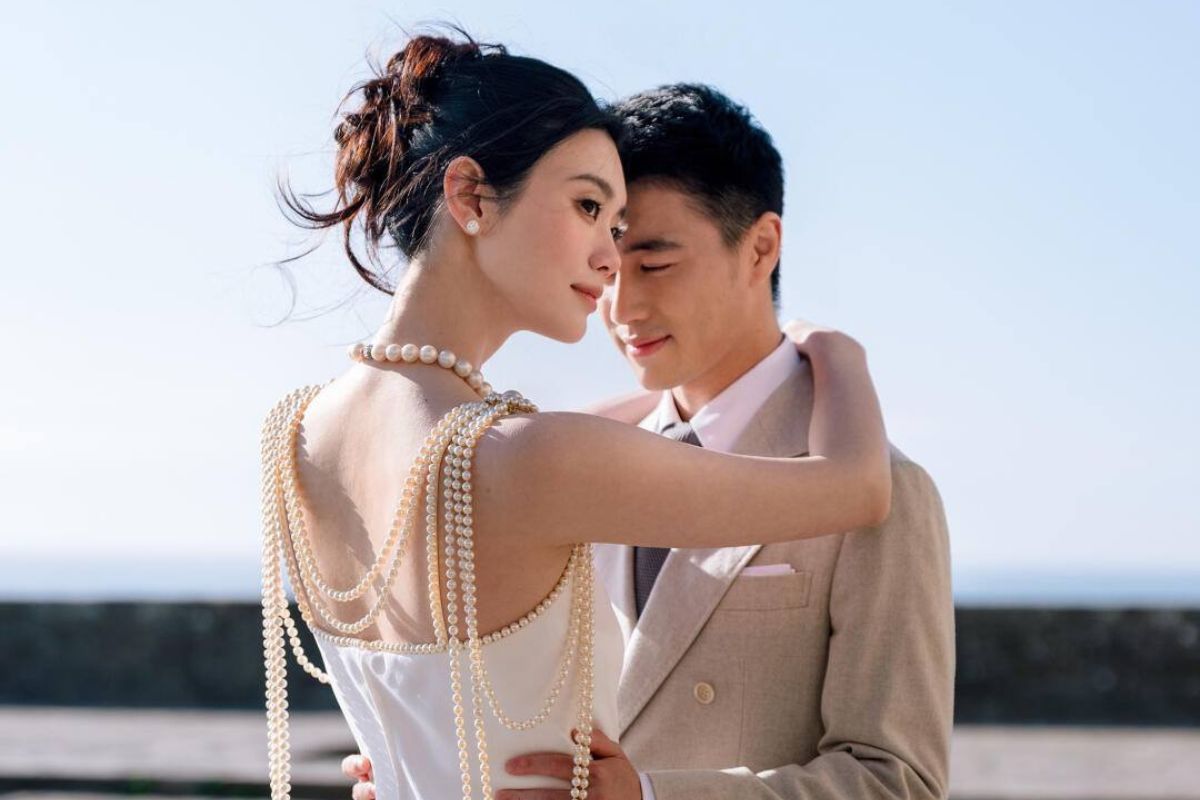 Supermodel He Mengyao and businessman He Youjun. Photo: Xinhua