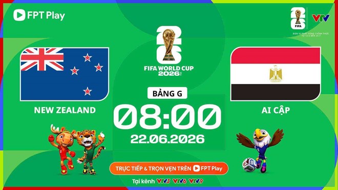 New Zealand gặp Ai Cập tại World Cup 2026. Ảnh: FPT Play