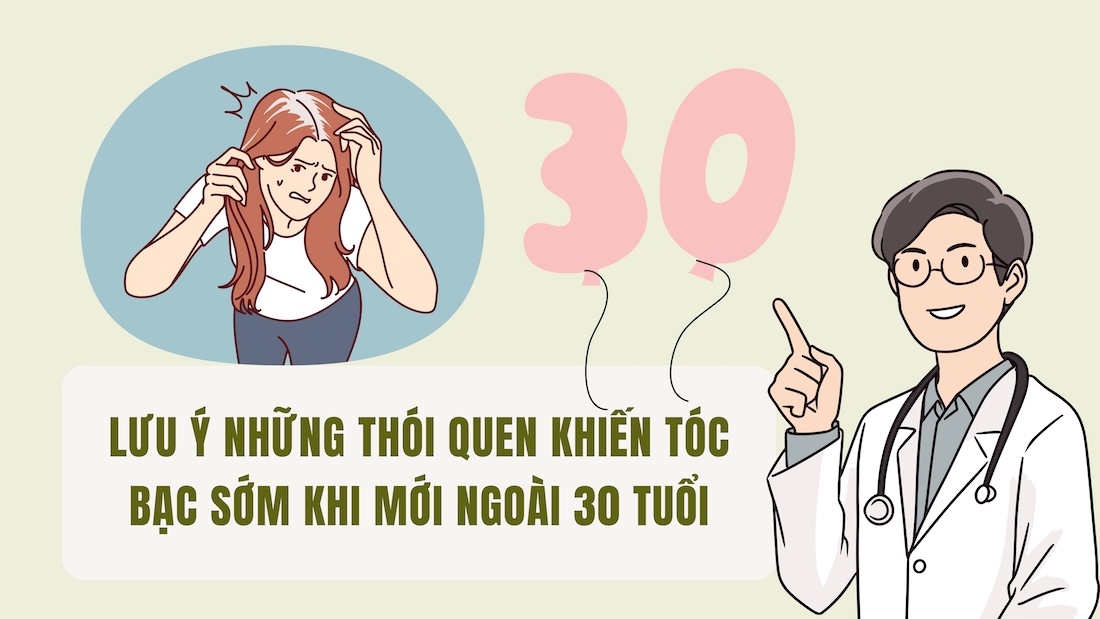 Note the habits that cause premature graying of hair when just over 30 years old