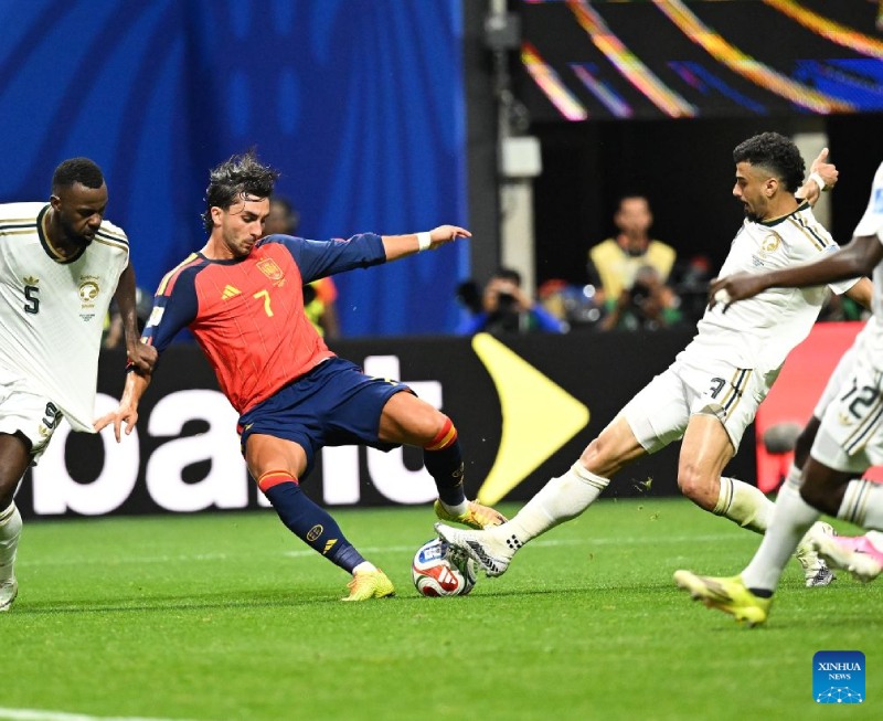 Tây Ban Nha tạm dẫn đầu bảng H World Cup 2026. Ảnh: Xinhua