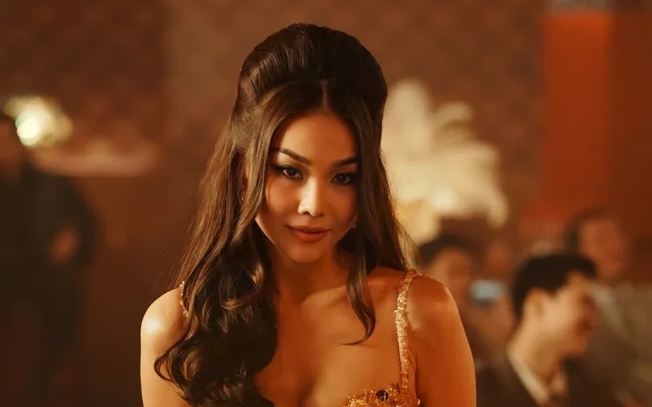 Actress Thanh Hang. Photo: Film crew.