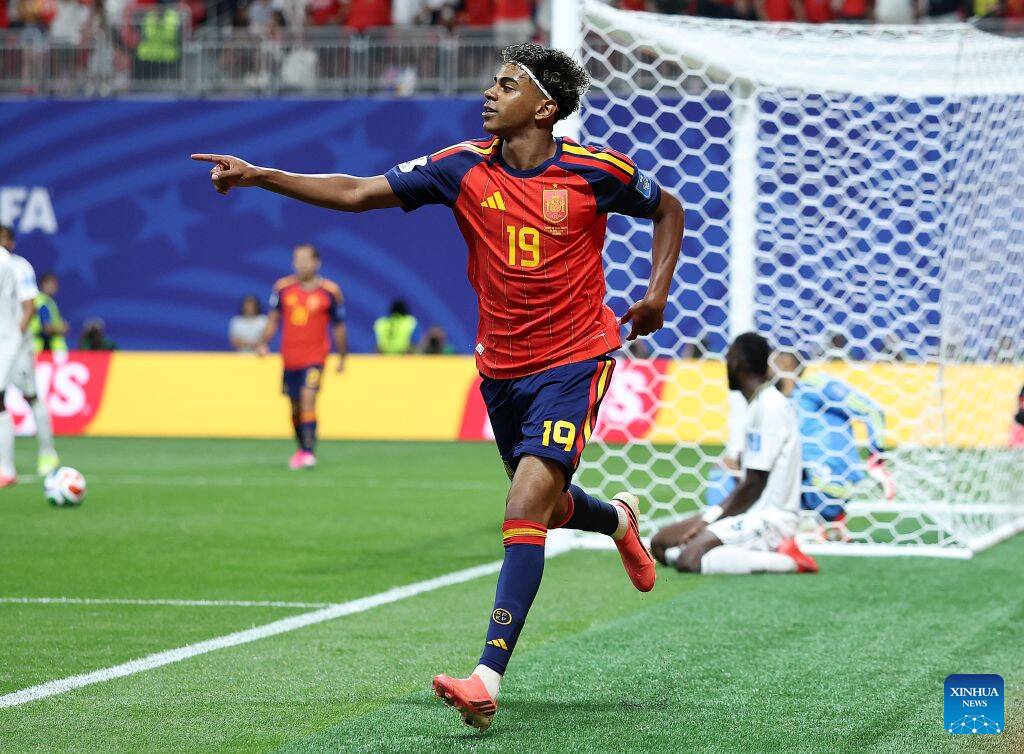 Lamine Yamal contributed to Spain's victory over Saudi Arabia.  Photo: Xinhua