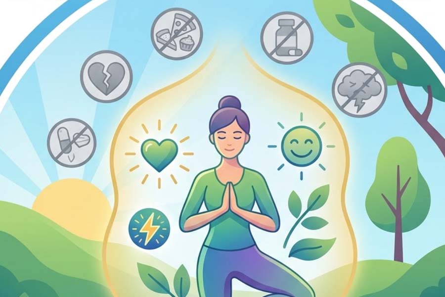 Yoga can contribute to reducing the risk of lifestyle-related diseases. Graphics: Thien Nhan