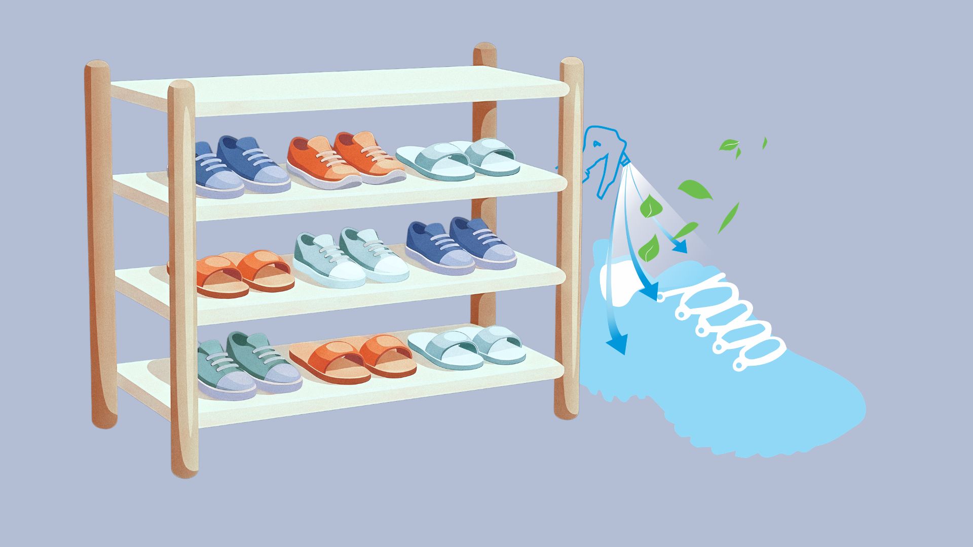 Effective ways to eliminate shoe odor. Graphic photo: Hoang Loc