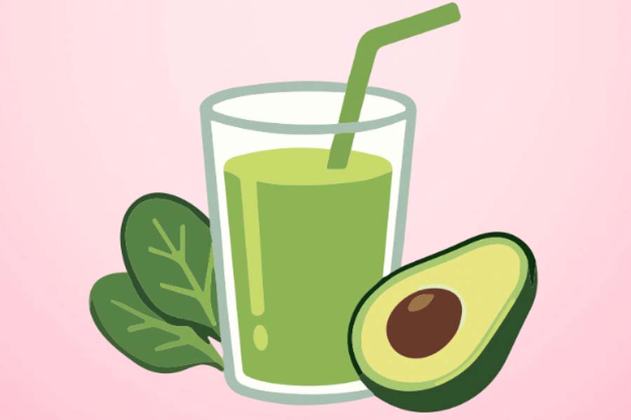 満腹感を長く保ち、減量をサポートするアボカドと緑の野菜のスムージーのレシピを公開