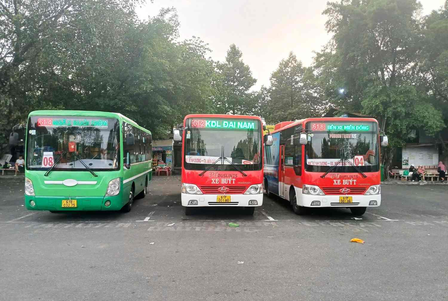 Bus routes in the old Binh Duong area. Photo: Ho Chi Minh City Public Transport Management Center