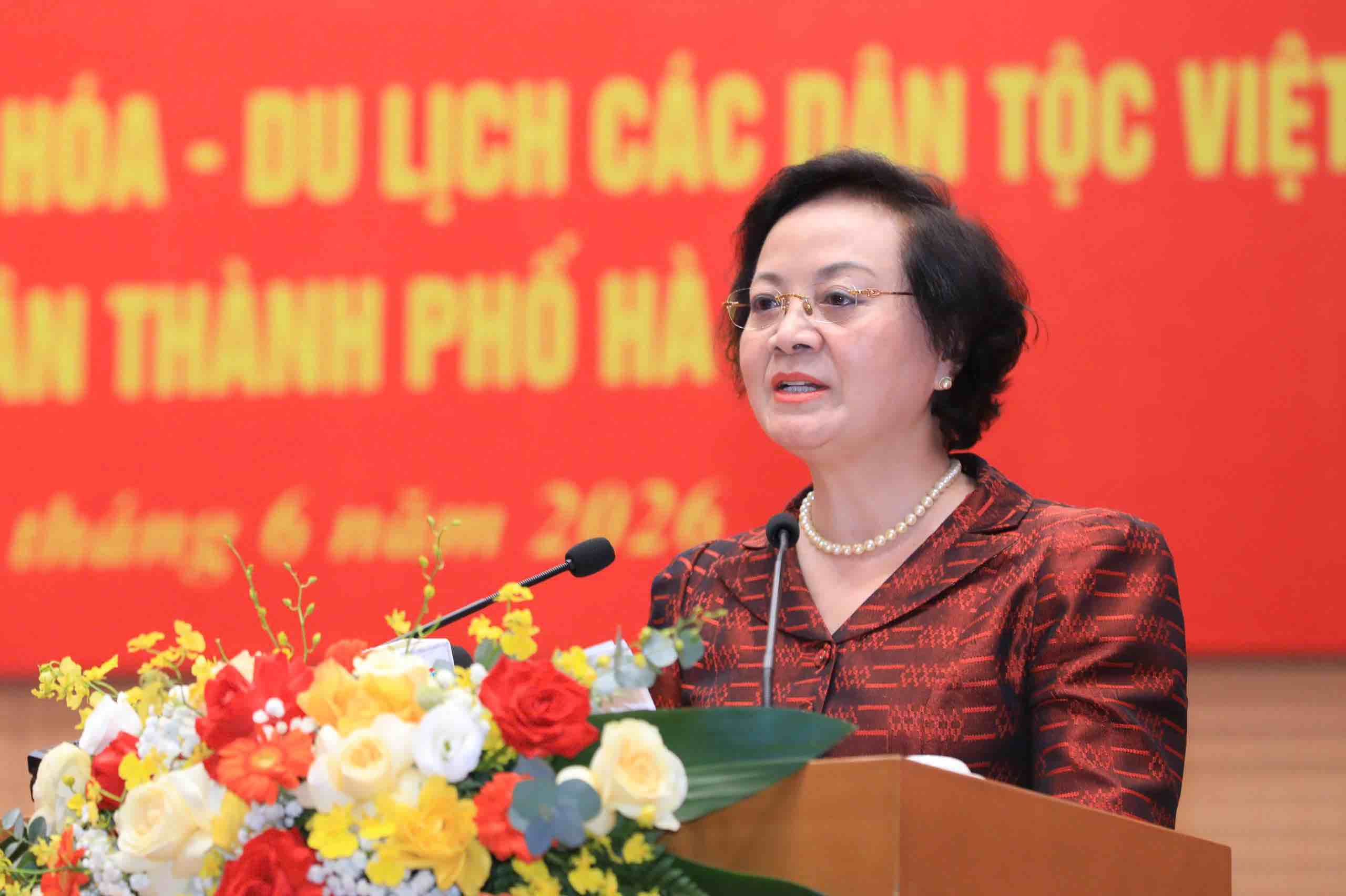 Phó Thủ tướng Phạm Thị Thanh Trà phát biểu chỉ đạo tại lễ tiếp nhận.