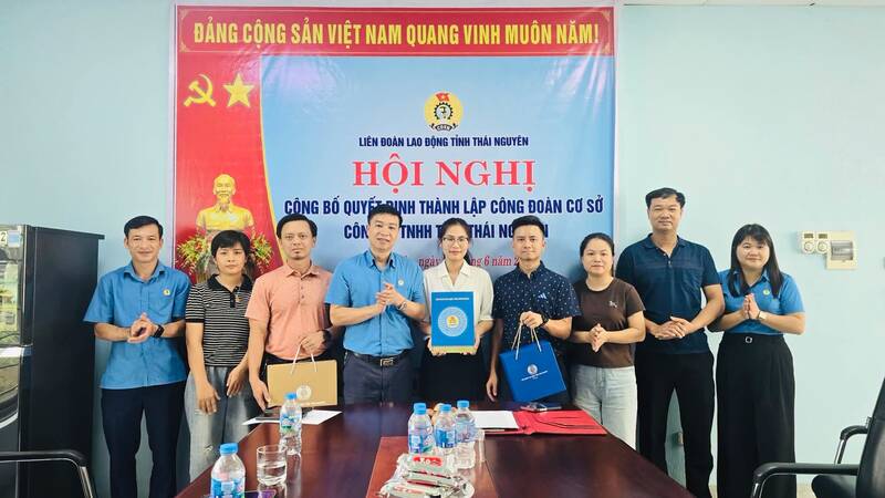 The establishment of grassroots trade unions aims to enhance the role of protecting the rights and interests of workers. Photo: Thai Nguyen Trade Union