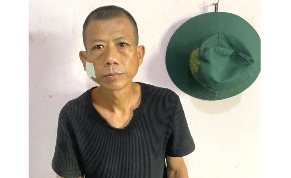 Nguyen Hong Phap was prosecuted and temporarily detained for investigation into the act of property theft. Photo: Police provided
