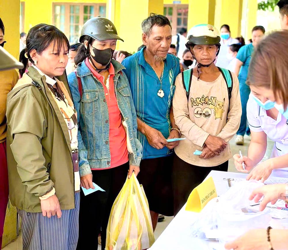 An Hai Ward Trade Union organizes social security program in Tra Linh commune. Photo: An Hai Trade Union