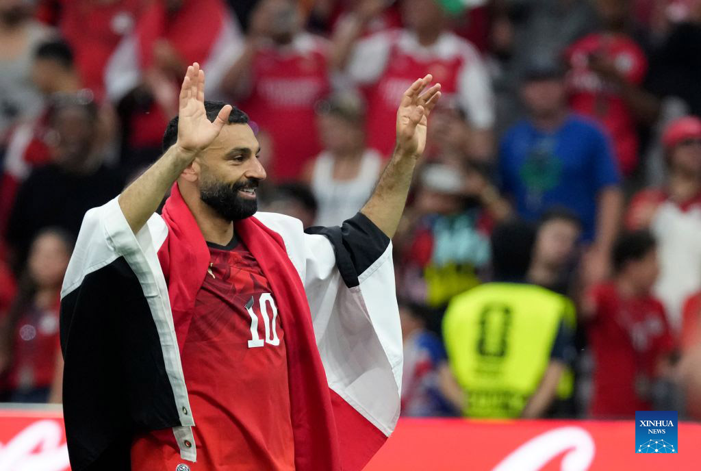 Mohamed Salah shines on the historic day of Egyptian football. Photo: Xinhua
