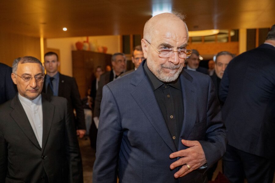 Jefe de la delegación negociadora iraní, Mohammad Bagher Ghalibaf. Foto: AFP