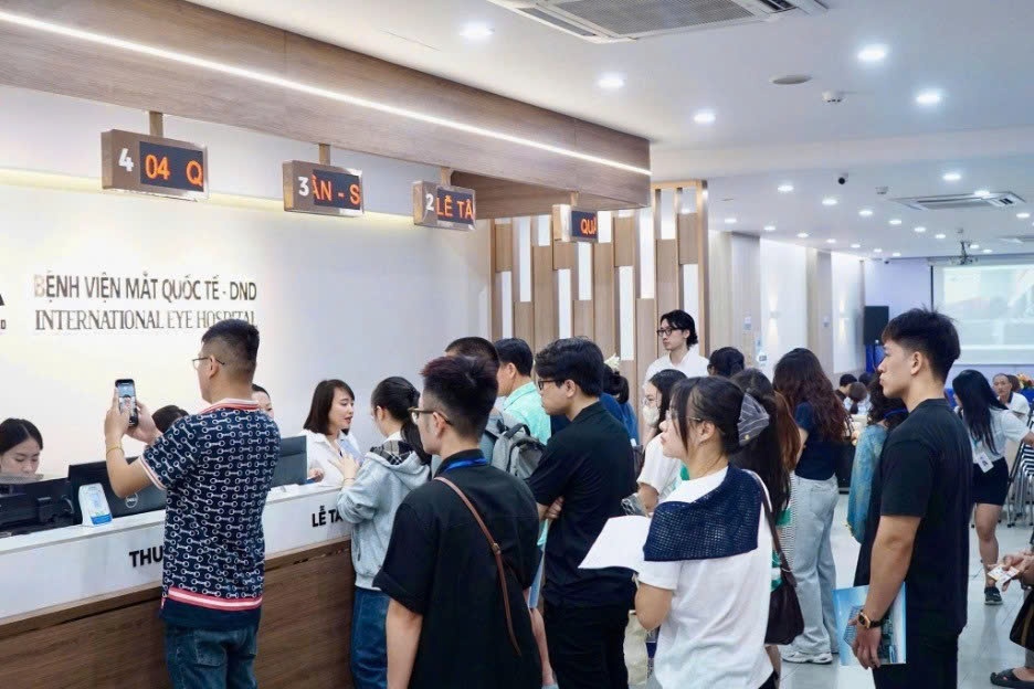 Many students actively come for examination of refractive errors and vision check-ups at DND International Eye Hospital immediately after the high school graduation exam ends.