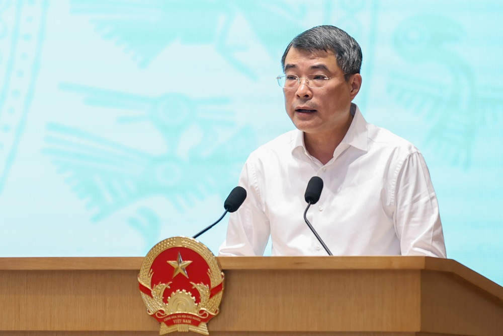 Politburo Member, Prime Minister Le Minh Hung - Head of the Government Steering Committee for Science, Technology, Innovation, Digital Transformation and Project 06 chaired the meeting. Photo: VGP