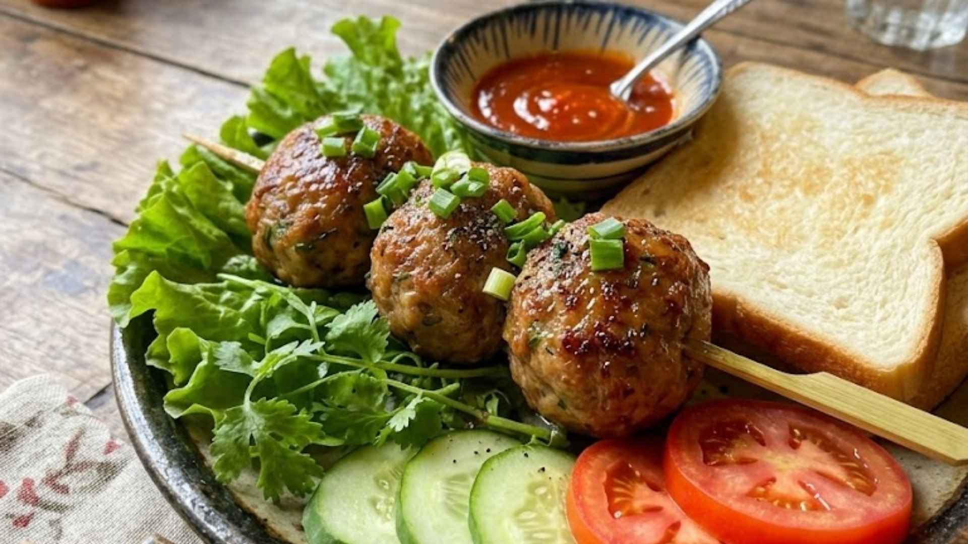 Butter-fried meatballs are loved by many people thanks to their fatty, rich taste and simple processing. Graphics: Minh Vu