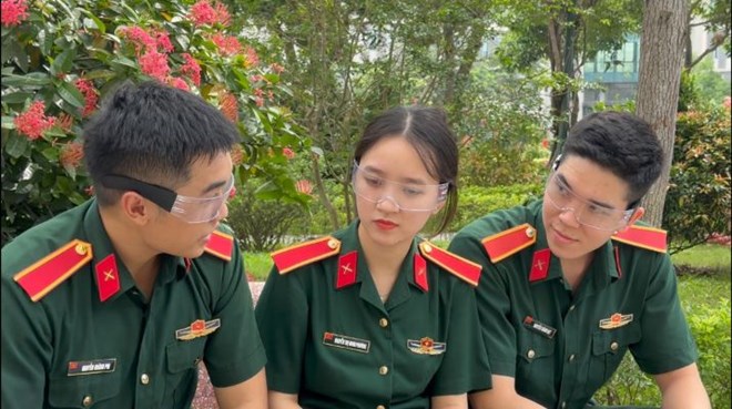The admission benchmark score of the Military Science Academy ranges from 24.19 - 30 points. Photo: Military Science Academy
