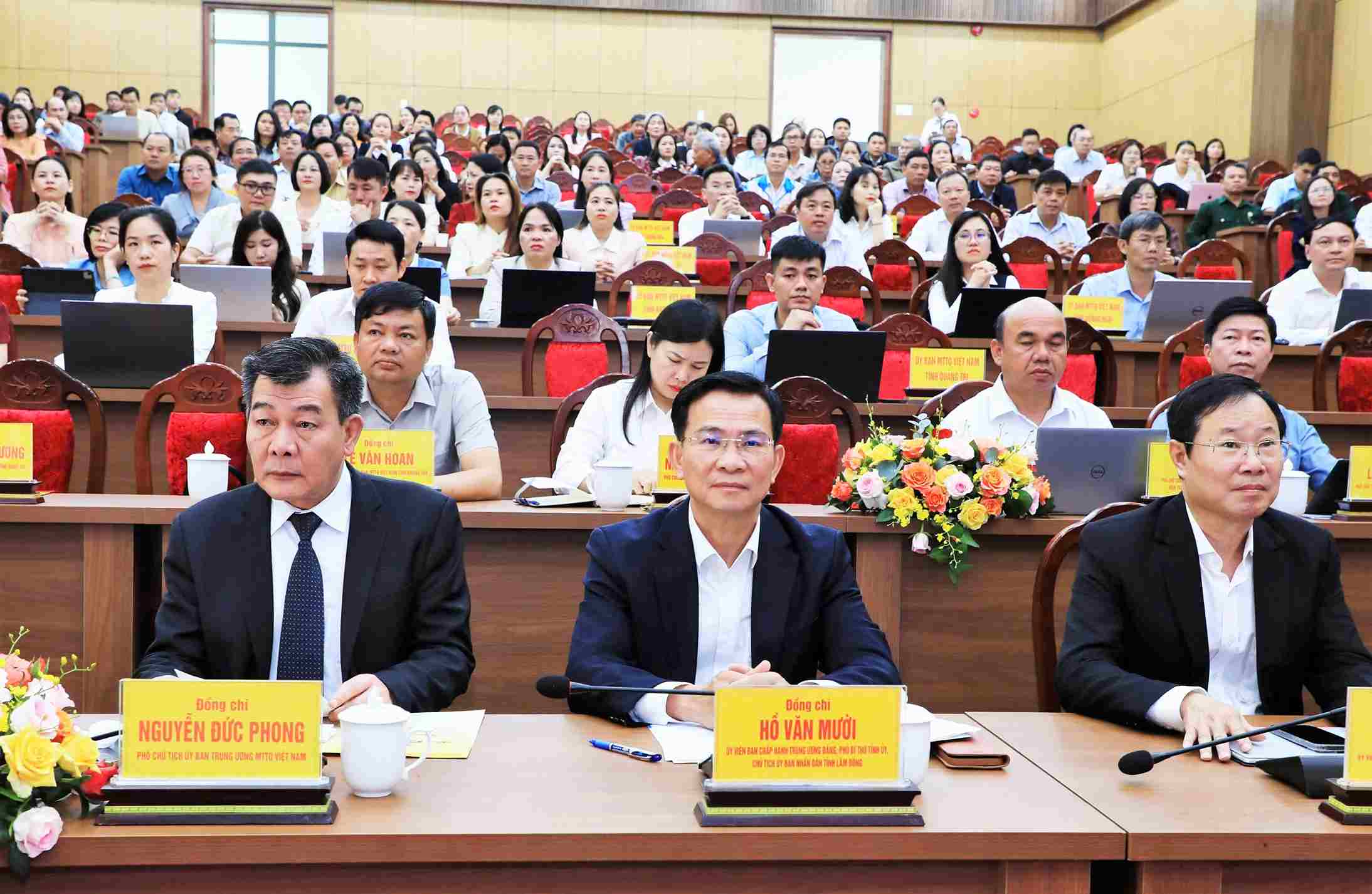 Lam Dong organizes conference to thoroughly grasp and implement the Resolution of the 11th National Congress of the Vietnam Fatherland Front. Photo: Phuc Khanh