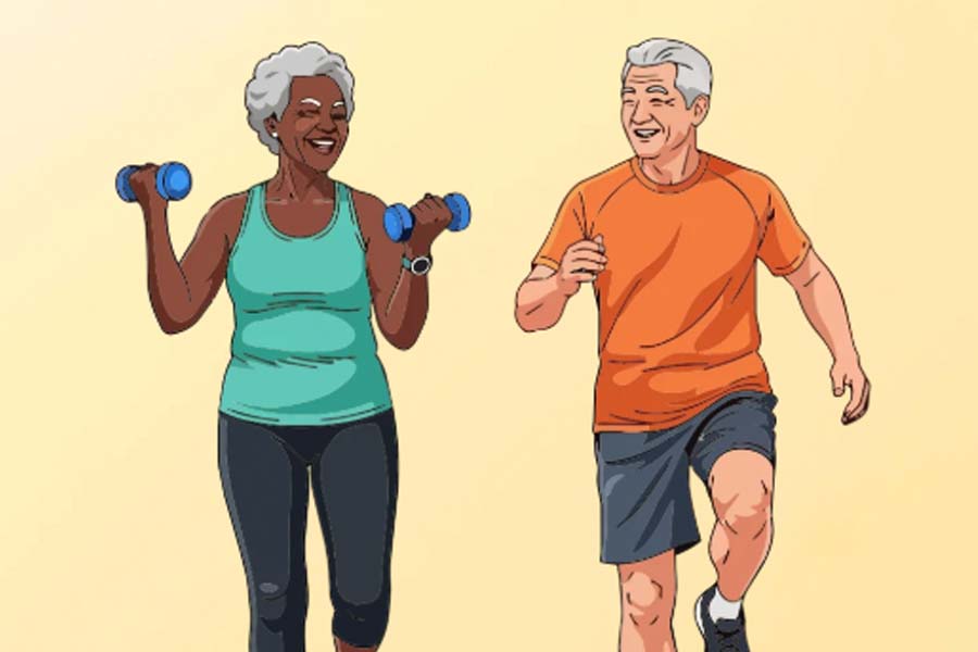 Methods to help improve muscle strength in older adults. Graphics: Thien Nhan