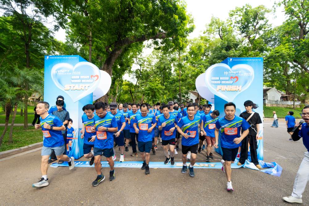 VNPT Trade Union has just organized a race for union member and employee families. Photo: VNPT Trade Union