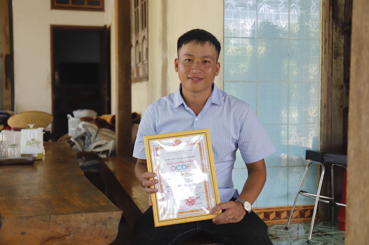 Ea Rieng commune has many bright examples of patriotic emulation. Photo: Huu Long