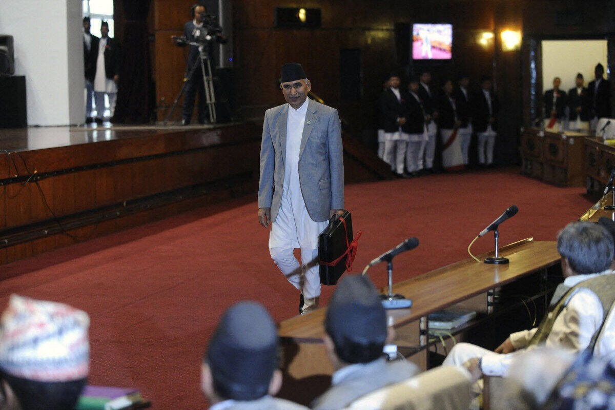 Former Nepalese Finance Minister Bishnu Prasad Paudel. Photo: AFP
