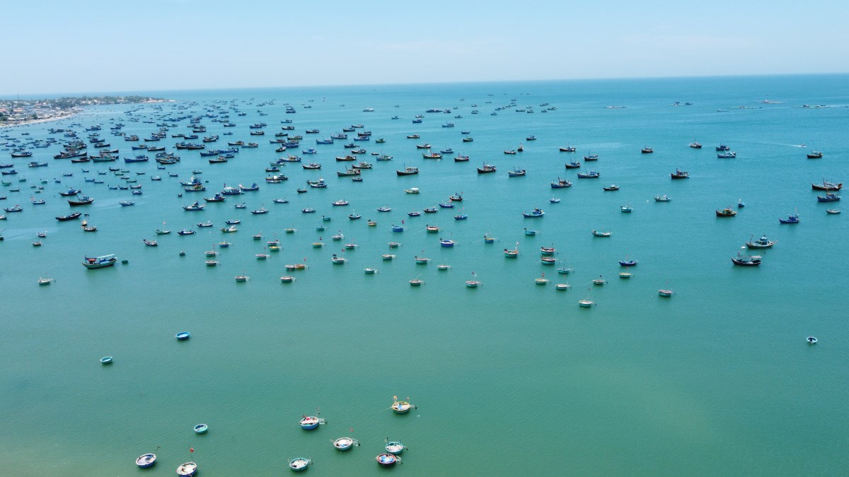 Làng chài Mũi Né có khung cảnh đẹp. Ảnh: Duy Tuấn 