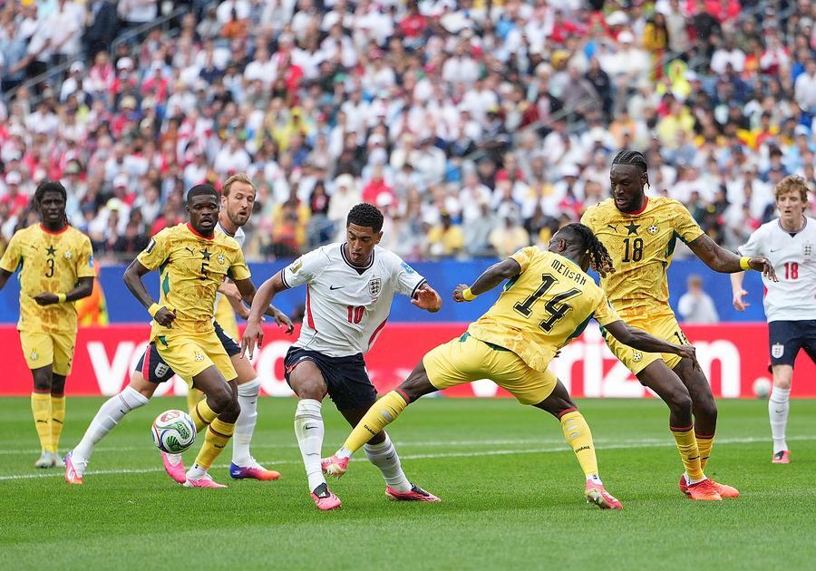 Tuyển Anh bị Ghana cầm hòa tại lượt trận thứ 2 World Cup 2026. Ảnh: Xinhua