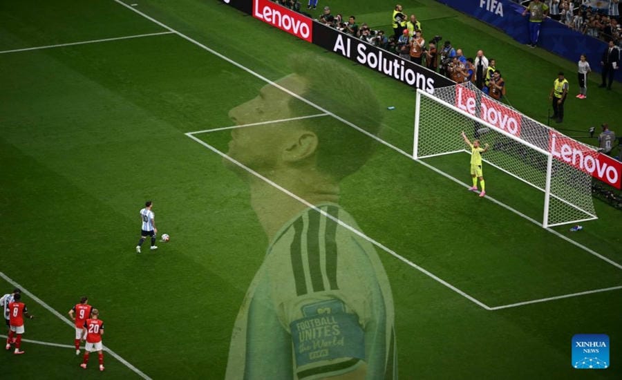 Lionel Messi leads the scoring list, but is also the person who missed the most penalties in World Cup history to date. Photo: Xinhua