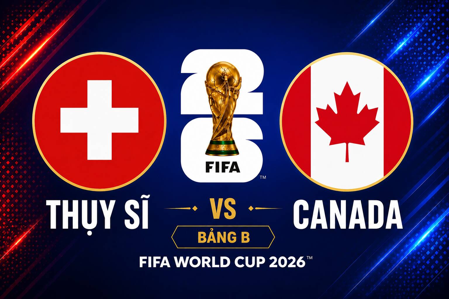 Switzerland vs Canada score prediction at World Cup 2026. Graphics: Van An